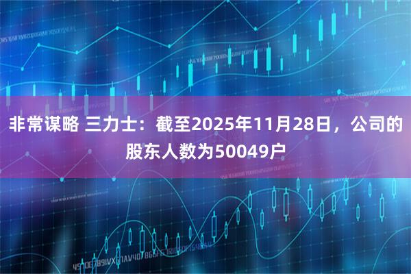 非常谋略 三力士：截至2025年11月28日，公司的股东人数为50049户